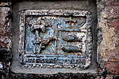 Bagan Myanmar. Dhammayazika pagoda, glazed Jataka plaques. 